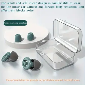 Soft Silicone Waterproof Earplugs Reusable Comfortable Not Harmful for Office Rest Concert Swimming Practice, 1 Pair (two Pairs Included)