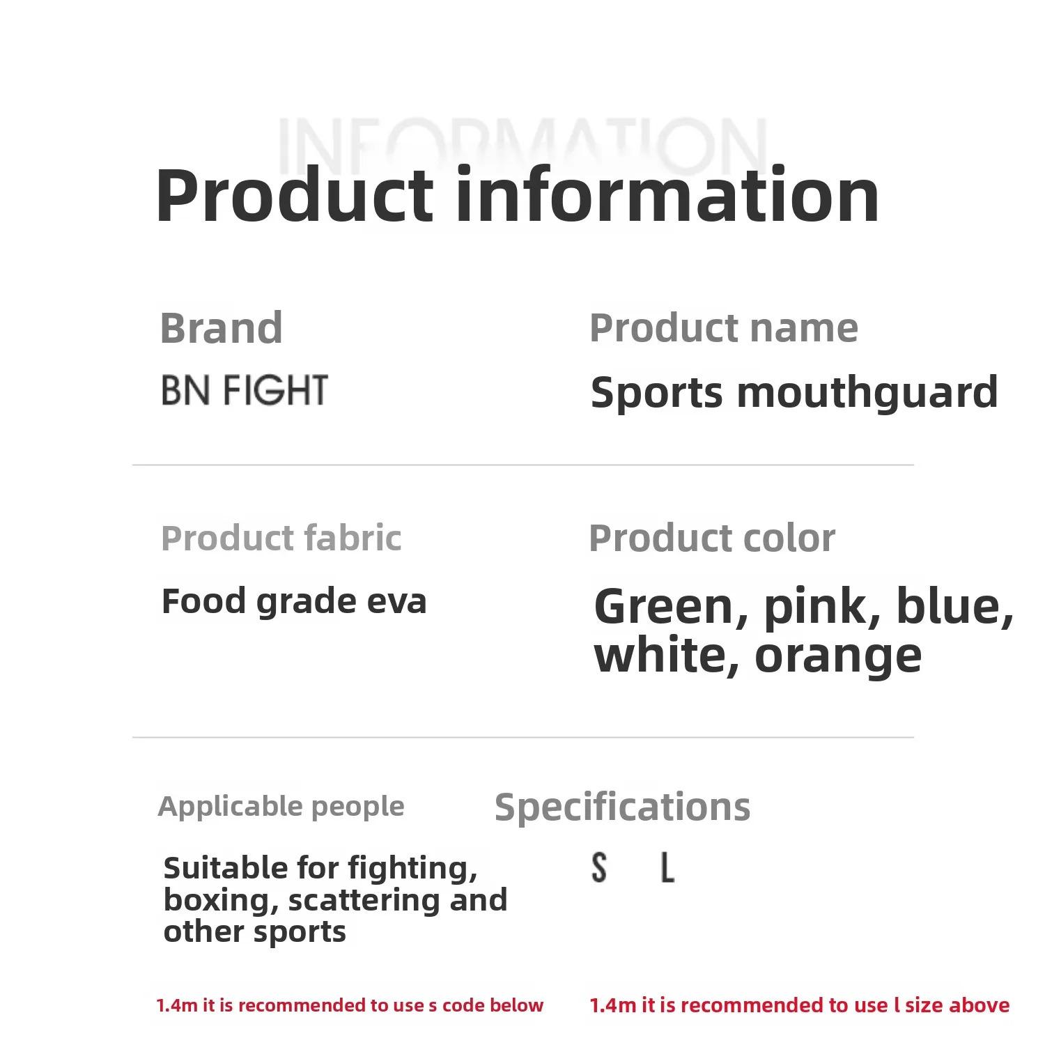 BN Custom EVA Mouthguard Boxing MMA Fighting Teeth Protector for Rugby & Basketball