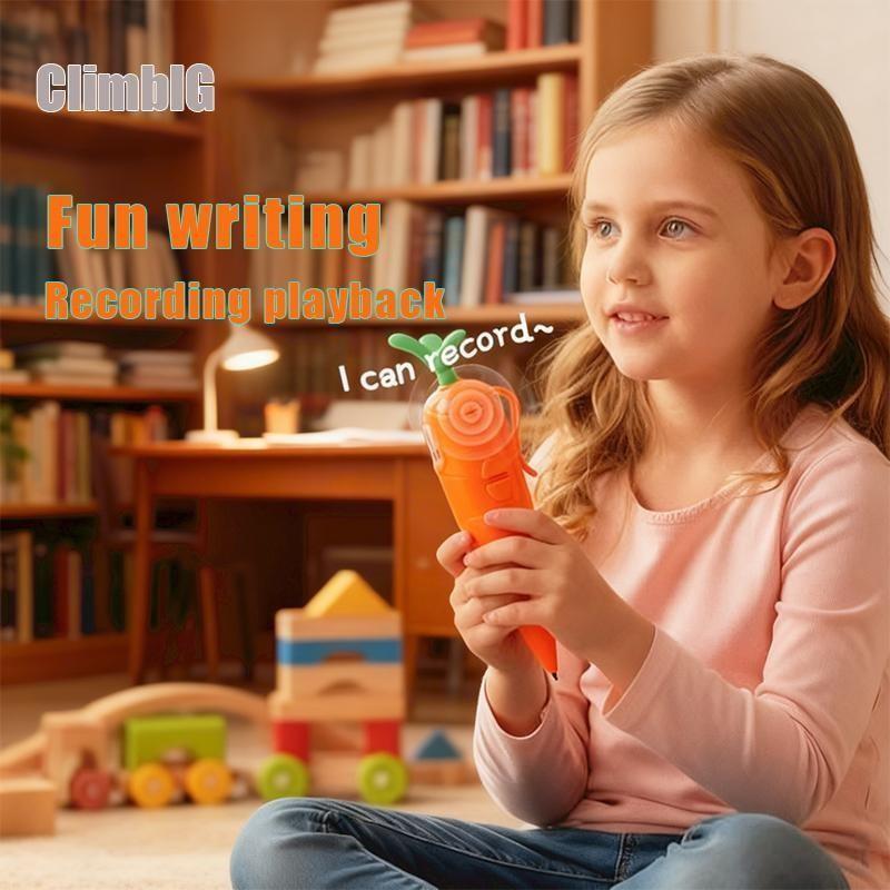 Cute Carrot-Shaped Voice Recorder, 60-Second Recording Device with Playback Functionality, Ideal for Capturing Memorable Moments