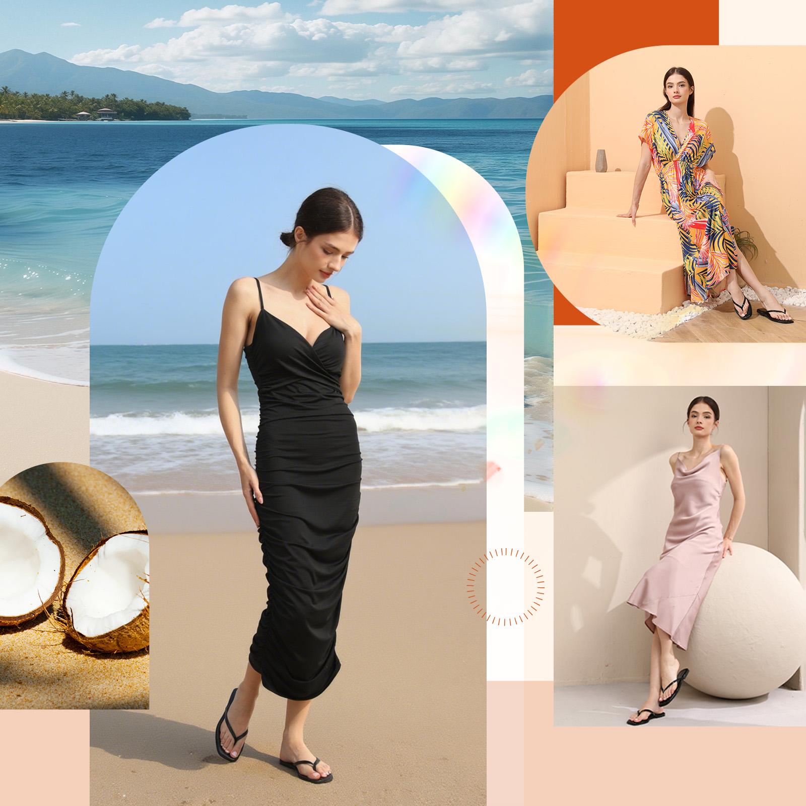 Women's Flip Flops  Black Square Toe Flat Sandals for Women  Comfortable Thong Sandals Fashion Sandals for Women 2026  Vegan Leather Lightweight Summer Beach Sandals  Dressy Vacation Essentials Slides