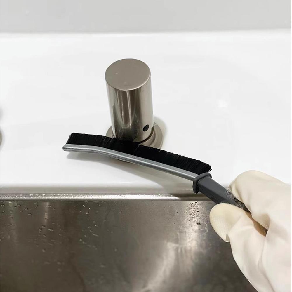 Multi-Functional Kitchen & Bathroom Gap Brush Set, Long Handle Cleaning Tool for Tile Grout Lines, Durable Design for Easy Use, Kitchen Counter