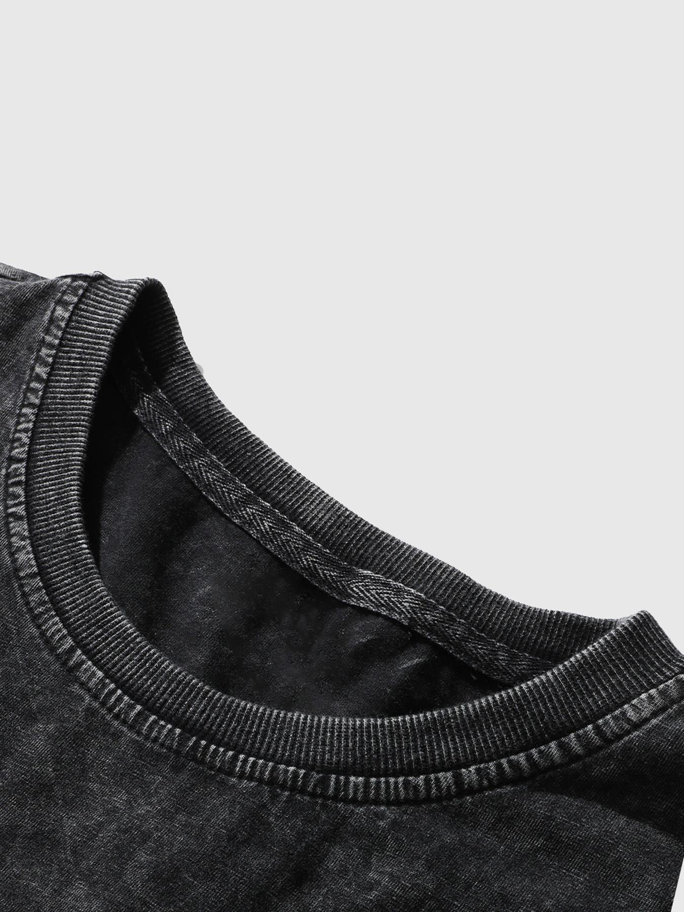 Edgy Darkwear X-Ray Print 2 Piece Outfit Breathable Soft Cotton Distressed Tee and Shorts Set Graphic Streetwear Set for Urban Techwear and Casual Daily Wear