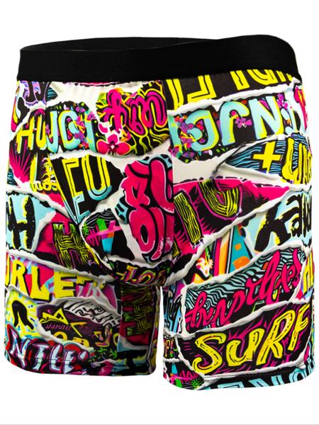 Men's Graphic Print Boxer Brief, Casual Comfy Breathable and Soft Underwear for Daily Wear, Mens Underwear for All Seasons, Undergarments