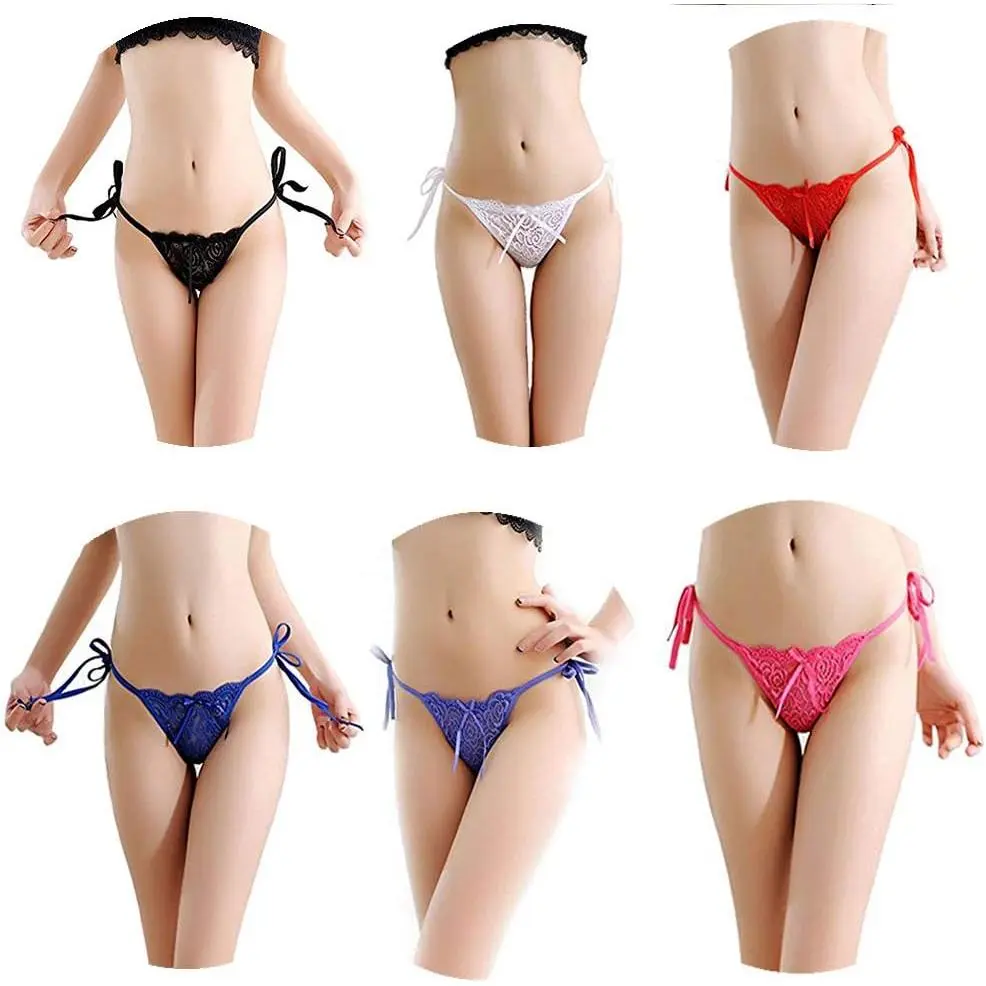 HTRUIYA Female Easy Off Underwear Transparent Lace G-Strings Adjustable G-Strings Panties Briefs