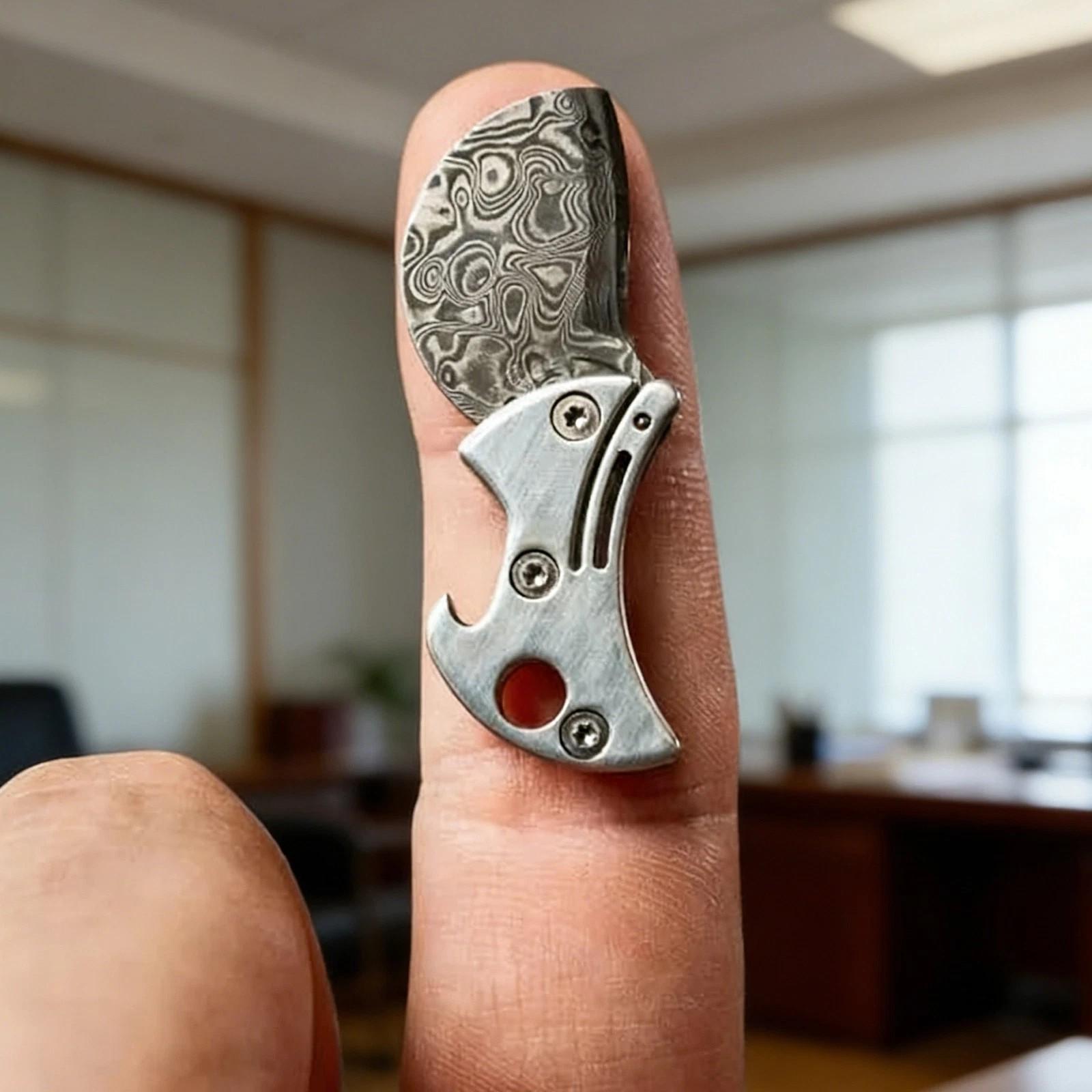 Mini Titanium Bottle Opener Edc Cutter Keychain Multitool, Durable Portable Design for Outdoor & Everyday Carry, Ideal Gift for Campers