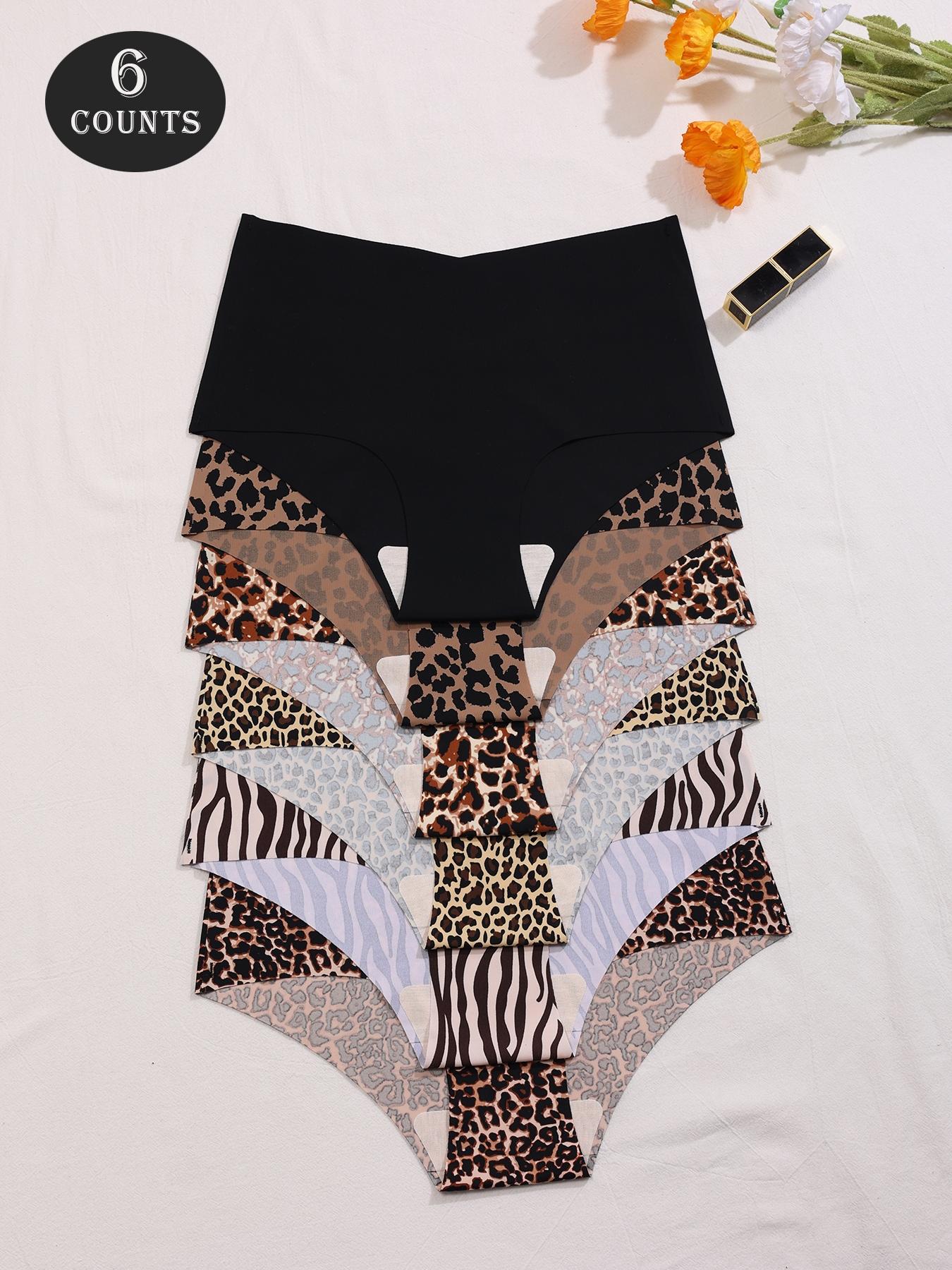 Women's Solid Color / Floral / All Over Print Panty, Cute Soft Comfy Breathable Seamless Knicker for Daily Wear, Underwear for All Seasons, Womenswear, Daily Casual Underwear, Seamless Breathable Design