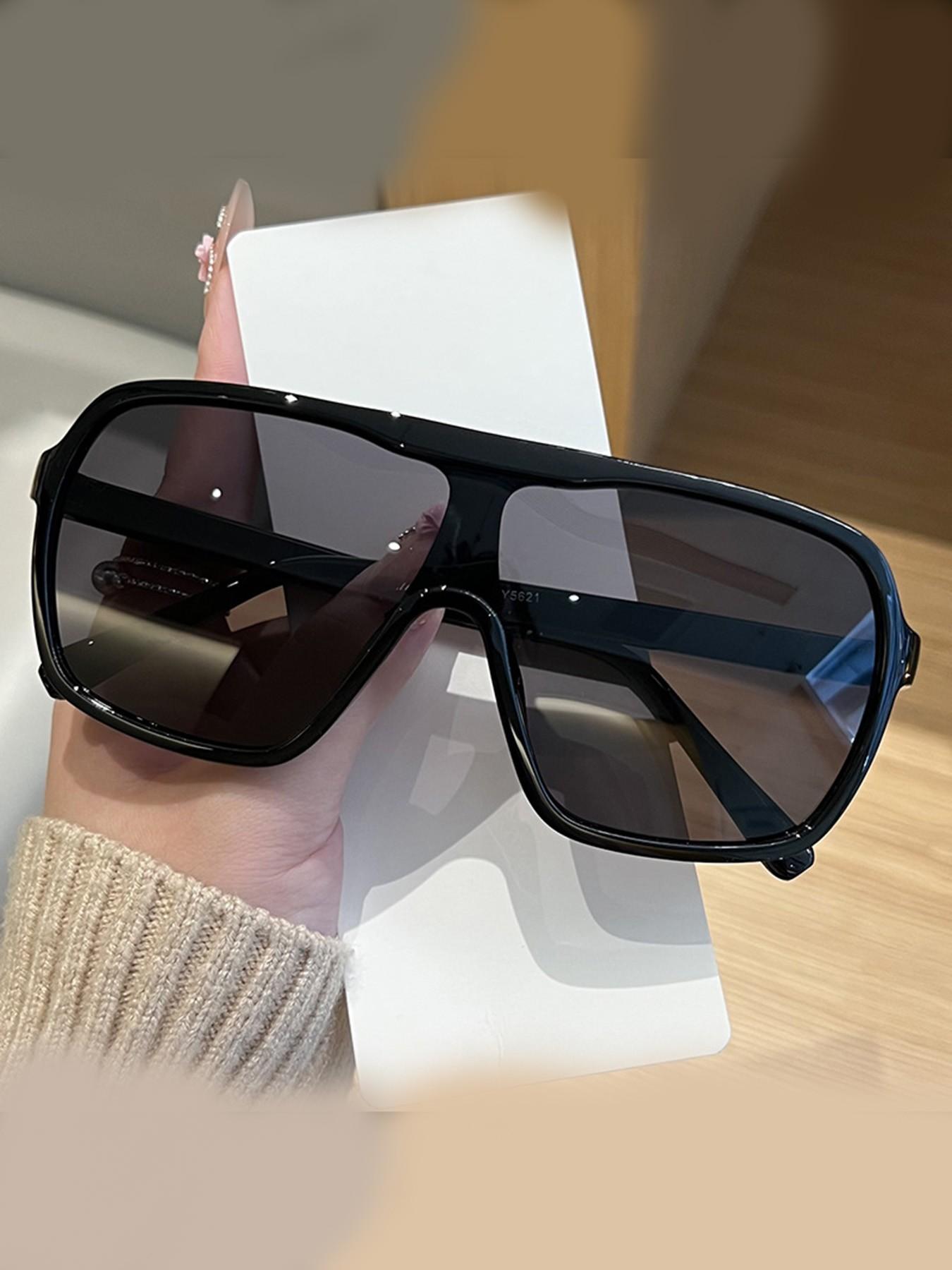 Square Frame Men's Sunglasses, Outdoor Sports Protective Glasses, Women's Cycling Sunglasses, All Seasons Casual Style