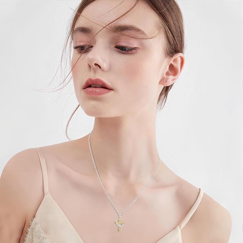 Tewiky Colorful Simple Crown & Cross Pendant Choker Necklace For Women & Men & Girls Pretty Necklace For Daily Party Clothing Decor Trendy All-match & Exquisite Jewelry For Easter Trending  jewellery For Outdoorfun