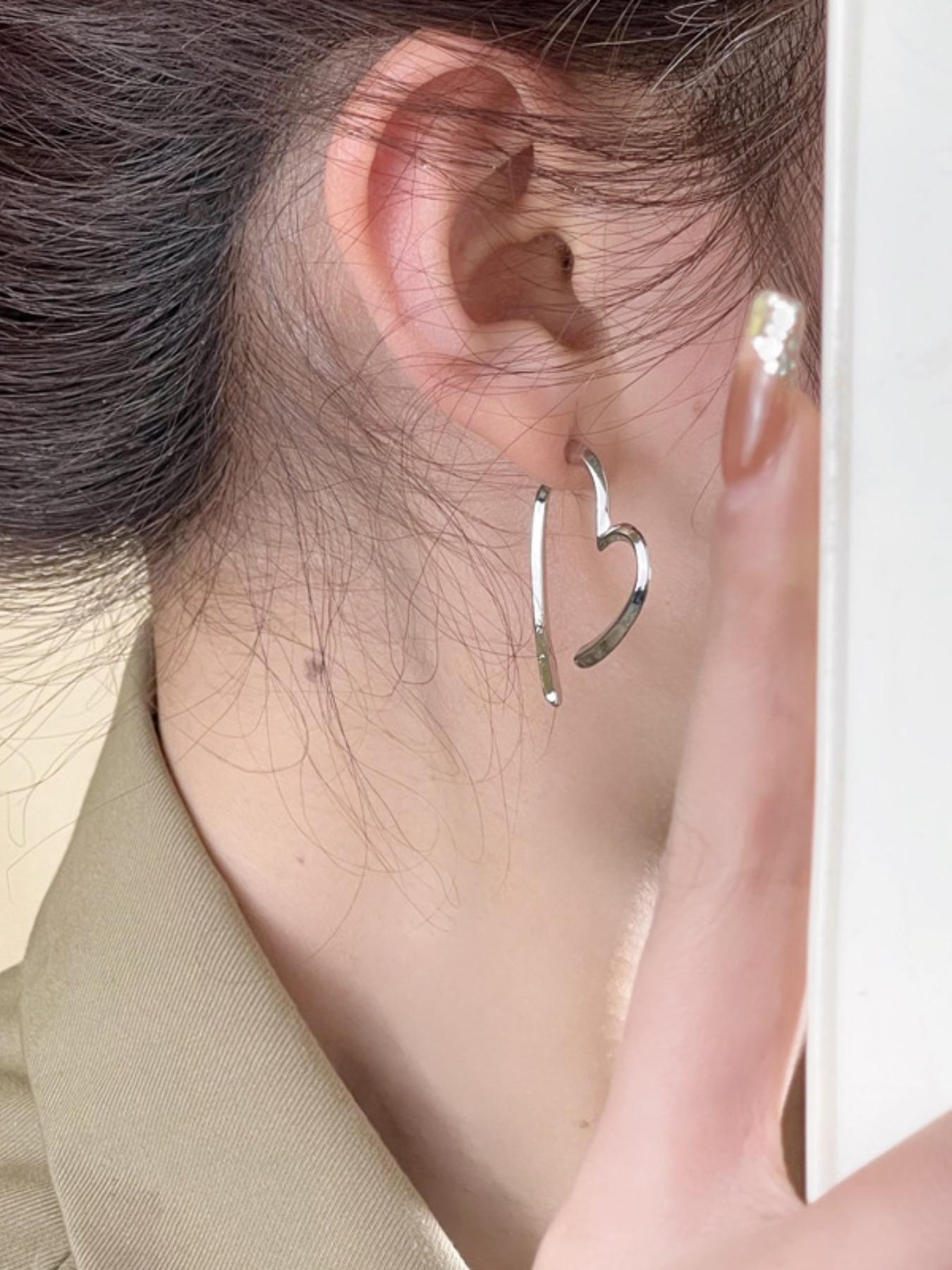 Fashionable Heart Shaped Dangle Earrings, 2025 New Style Fashion Jewelry for Party, Daily Clothing Decor, Trendy All-match & Exquisite Jewelry for Birthday Gift, High Quality Earrings