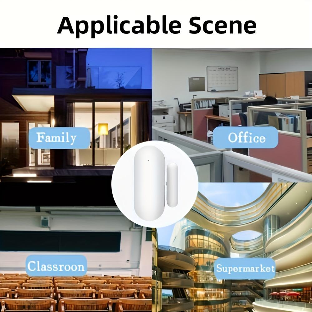 Tuya WiFi Window Door Sensor Wireless Door Detector Alarms Smart Life APP Remote Control Work with Alexa Google Home Smart Home Waterproof Motion Detection