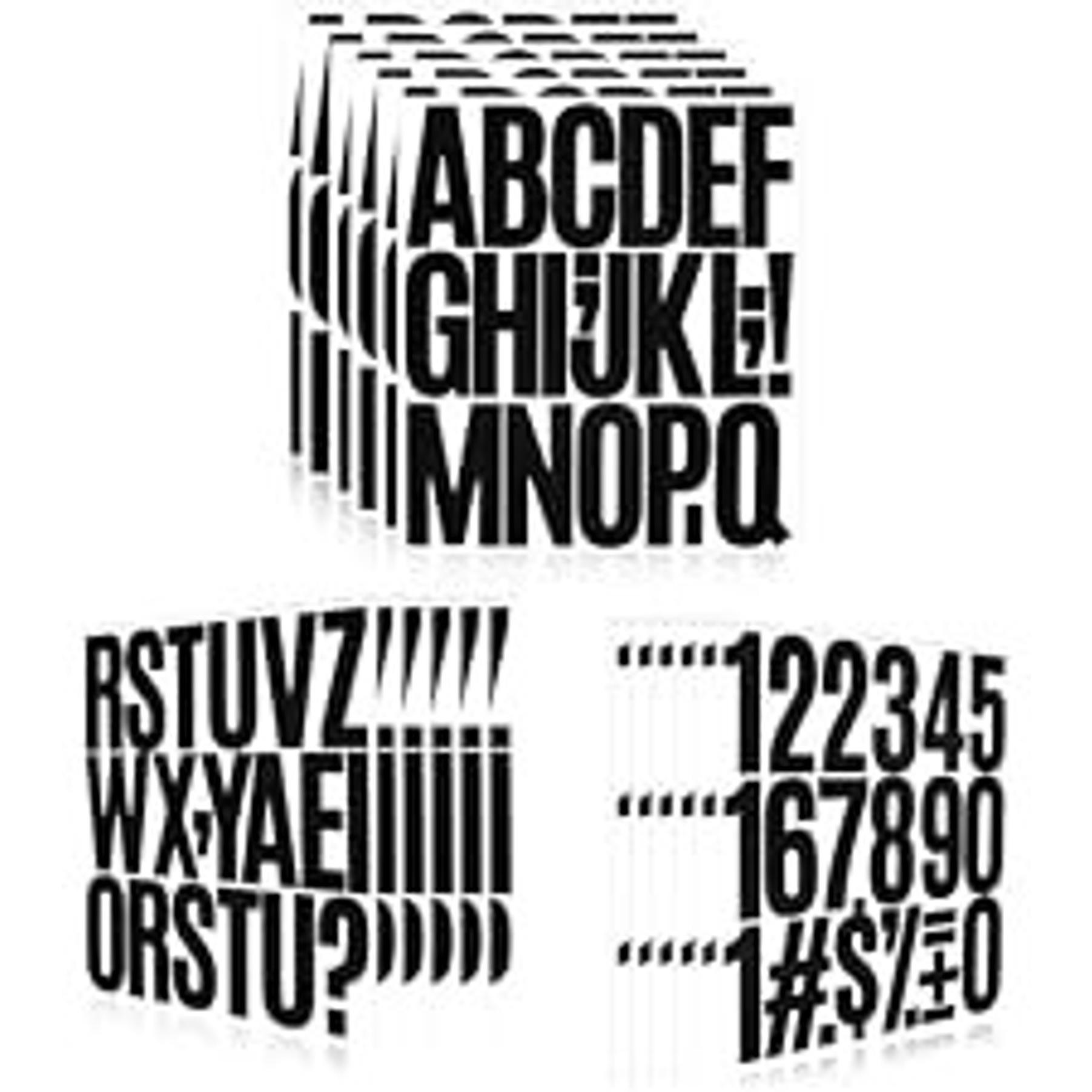 3 Inch Waterproof Vinyl Alphabet Letter Stickers for Mailbox Numbers