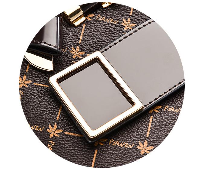 Light Gray Diamond Patterned Handbag, Black Leather Handle, Metal Square Buckle, Bow Decoration, Fashionable Commuter Women's Bag kelly Detachable Strap PU Baguette