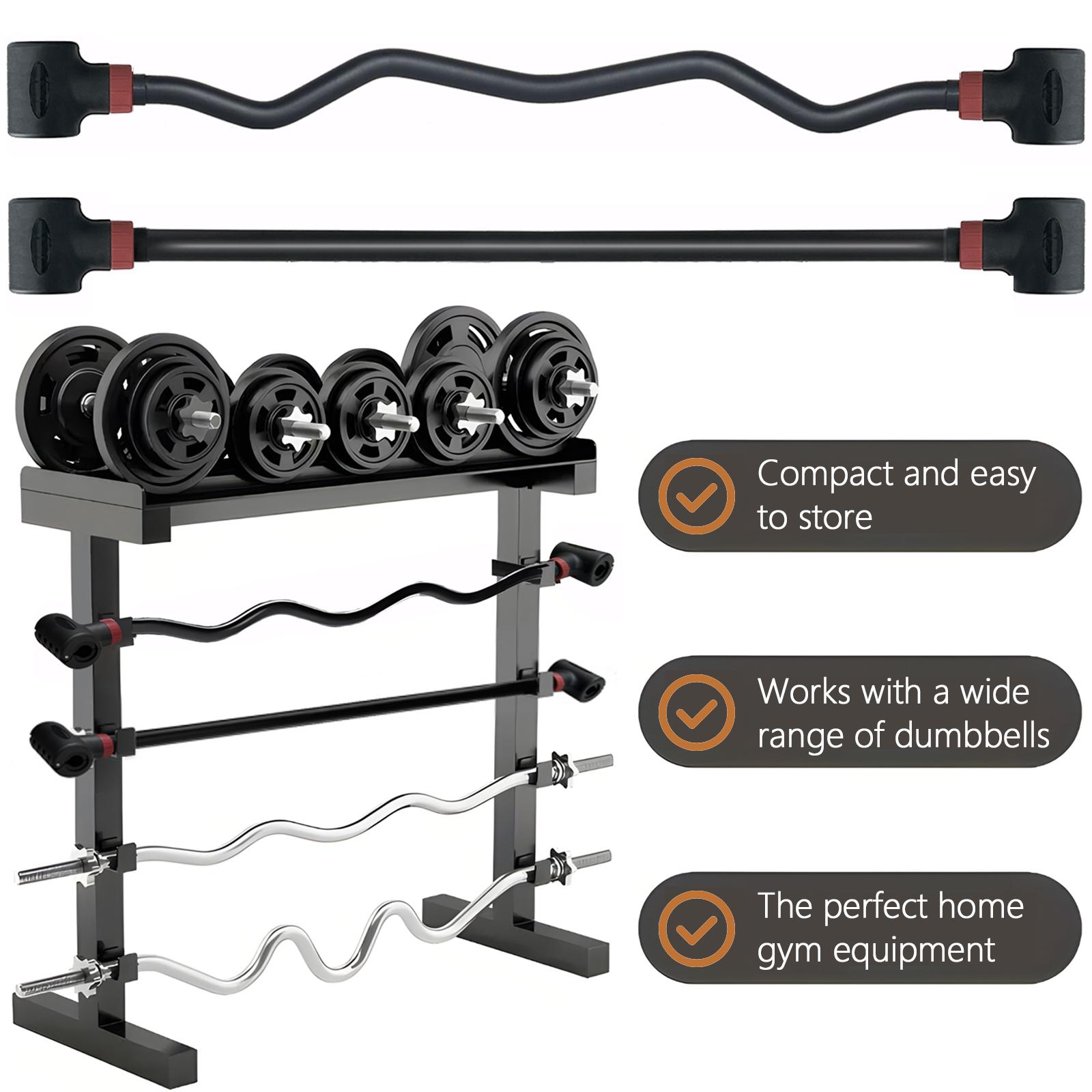 1PC Dumbbell Converter Bar - Home Gym Workout Exercise Equipment, Adjustable Dumbbells Weight Lifting Adapter, 200lbs Weight Capacity, Space-Saving, Easy-to-Use for Fitness Enthusiasts, Home Gym Equipment, Workout Equipment