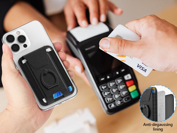 Magsafe Wallet with Airtag Holder  for iPhone 16/15/4/13/12 Series, Magsafe case White Electronics Accessories phone cooler Magnetic Screen Protector Cellphone Protection Casing Protective  【Christmas】