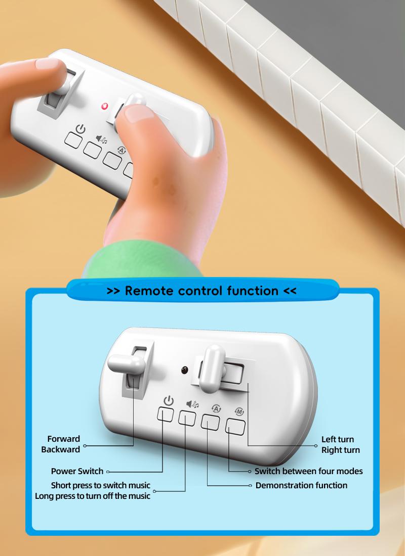Magic Mini RC Bus Remote Control, Gesture Sensing, 5 Fun Modes, Smart Follow, Automatic Expression Change, Unisex Toy for Kids over 3 Years