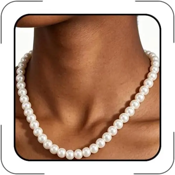 Necklaces for Women 60'' 70" Long  Necklace 15.75''  Choker Necklace Chunky Bead Layered Faux  Dangle Wedding Bridal 1920s  Christmas Costume  Gifts