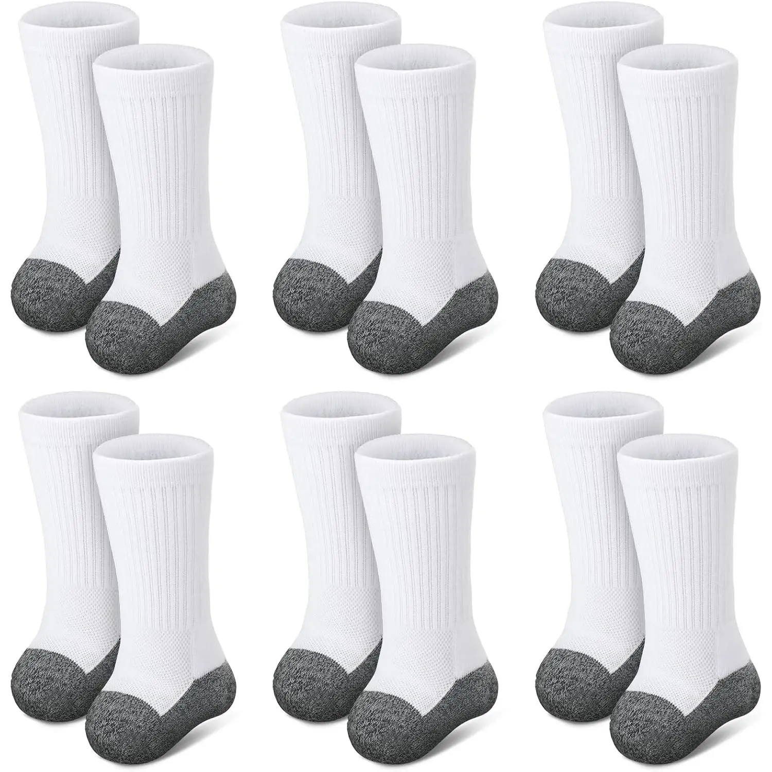 12 Pcs Soft Breathable Cotton Amputee Socks - Crew Prosthetic Stump Shrinker Elastic Leg AccessoryGift