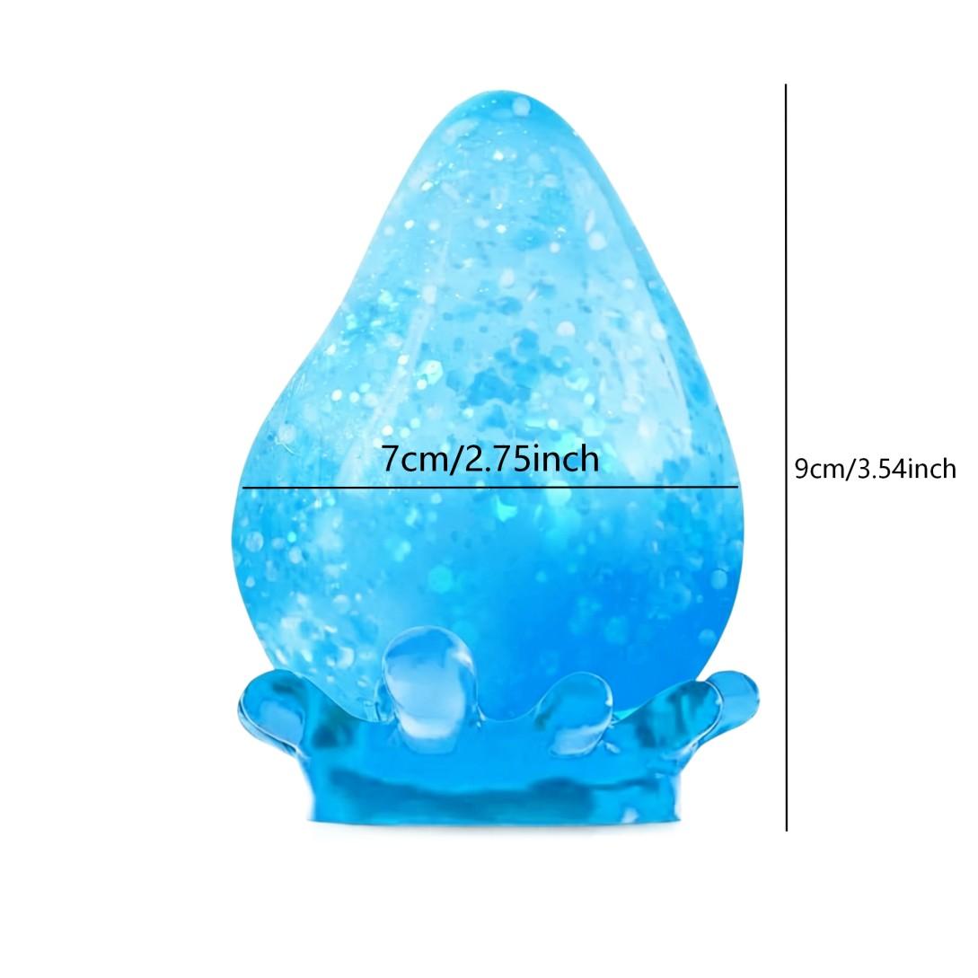 Creative Stress Relief Squishy Toy, Dream Drop Dumpling Design, Cute Water Droplet Shape, Unisex Model Mtl25061208720r, No Battery Required