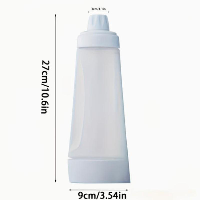 Pancake Batter Dispenser Bottle and Mixer with Blenderball, Easy Pour Spout, 4.5 Cup Capacity, Reusable Plastic Silicone, Kitchen Bakeware