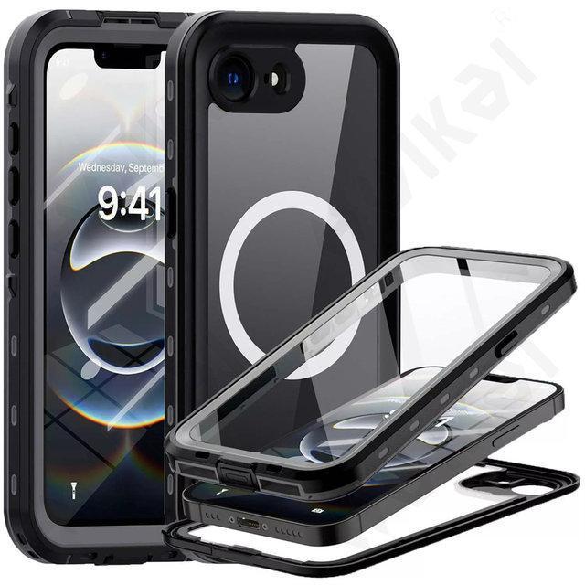 IP68 Waterproof Magnetic Case For iPhone 17 16e 16 15 14 Pro Max Pro 13Protector Full Body Protective Dustproof Phone Case