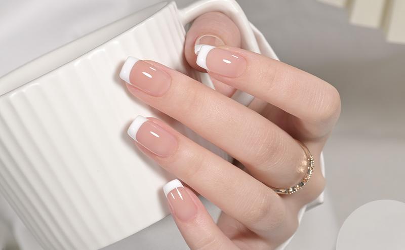 GAOY White Swirl Gel Nail Polish Art Liner, 12ml Classic Colors for Nail Paint Design with Thin Brush DIY French Manicure and Pedicure at Home