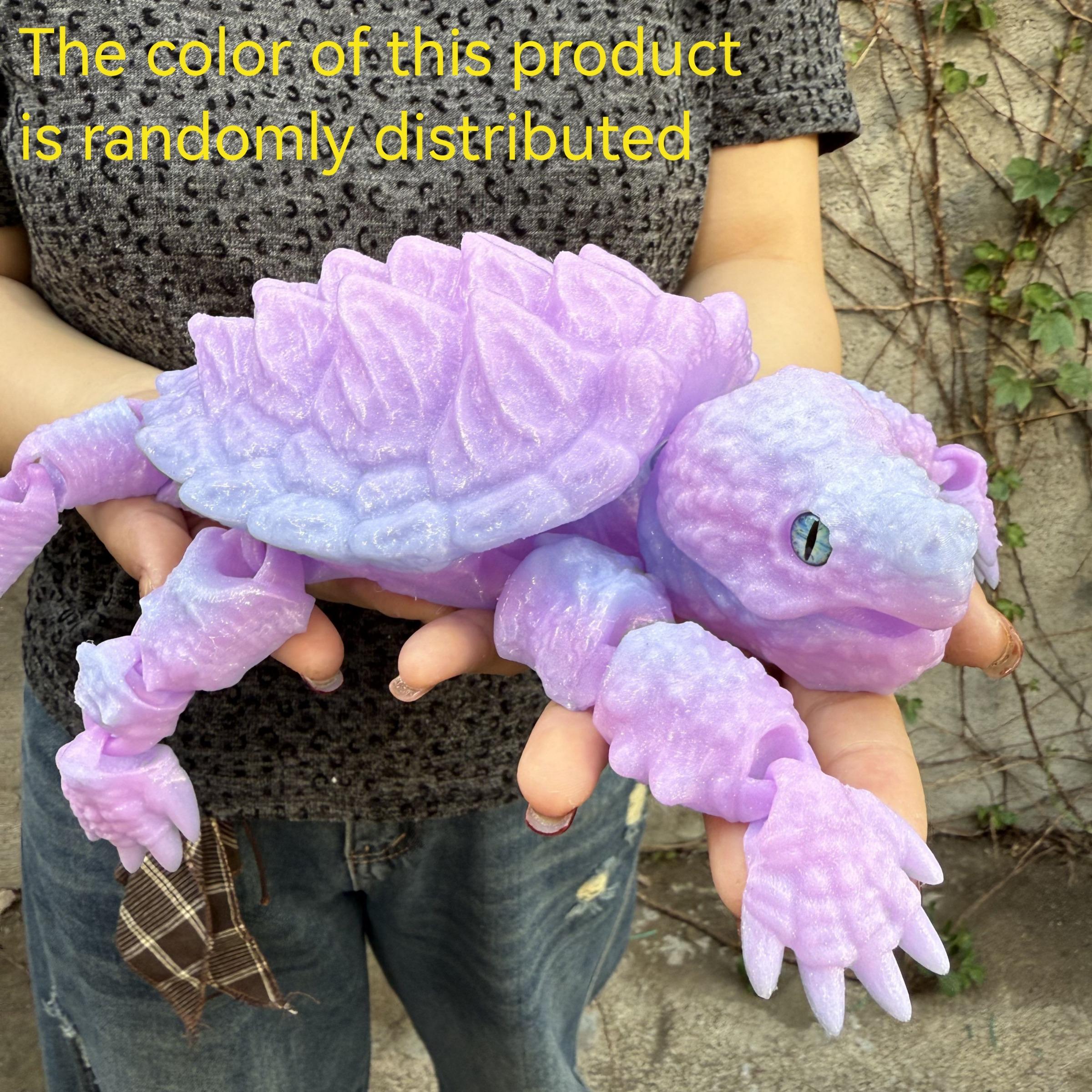 3D Printed Crocodile Statue Decoration, Two Sizes Available, Unique Home Decor, Christmas Gift, Realistic Eyes, Moveable Joints, Turtle Designs