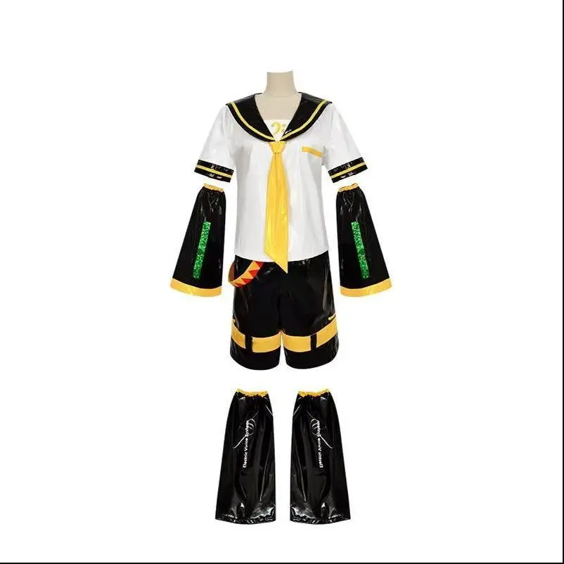 Anime Rin Len Cosplay Costume Len Rin Cosplay Len Costume Kagamine JK Uniform for Comic Con Outfits set