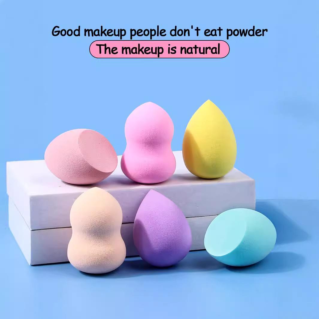 30-Piece Multi-Color Beauty Sponges —— Q-Bouncy Soft Makeup Blenders, Makeup Puffs, Skin-Friendly, Dual Dry/Wet Use, Reusable Cosmetic Sponges