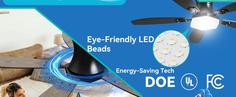 42-inch ceiling fan with light strip and remote control, black - low-profile embedded installation, black ceiling fan with light, silent bidirectional motor, 3CCT dimmable LED, modern ceiling fan suitable for bedrooms, can be used indoors or outdoors.