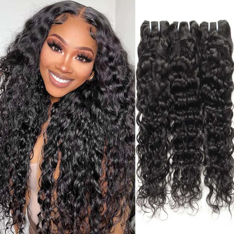 Water Wave Hair Bundles Brazilian Hair Weave Bundles 1 3 4 Bundles PCS Natural Color Remy Hair Weave Extensions