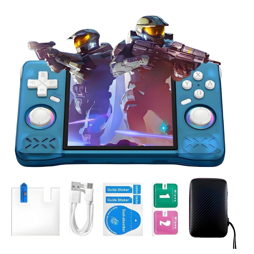 Xf40h Retro Handheld Gaming Console, WiFi Multiplayer, Hall Effect Switch Buttons, 2.4g Wireless Controller, 18000+ Classic Games, 4000mah Battery