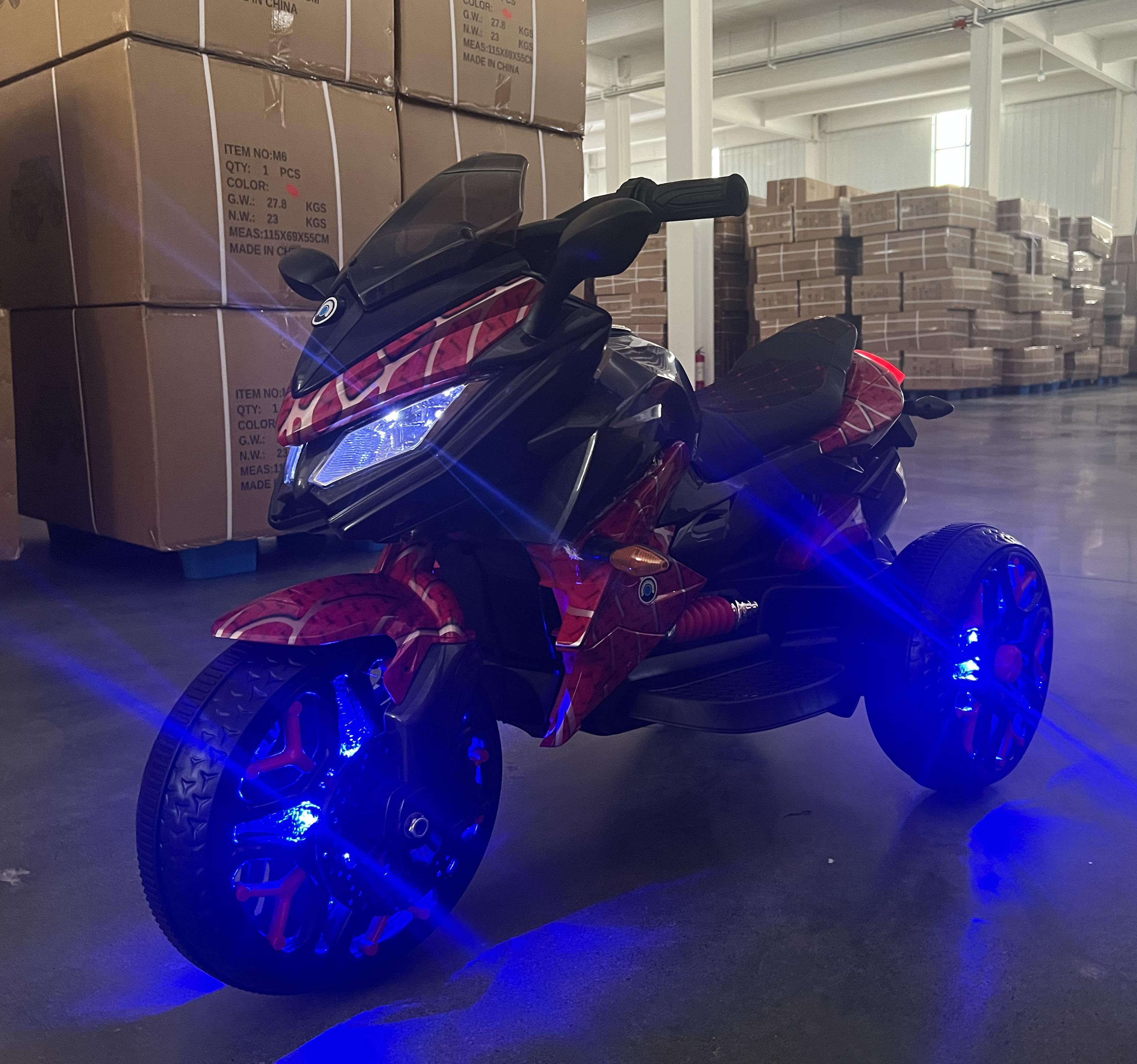 12V Electric Motorcycle for Kids Ride On Toy with Training Wheels, Manual Throttle,Hand Drive & LED Lighting Wheels - Ideal for Boys & Girls Ages 3-6 12V Electric Motorcycle for Kids Ride On Toy with Training Wheels, Manual Throttle,Hand Drive & LED Lighting Wheels - Ideal for Boys & Girls Ages 3-6