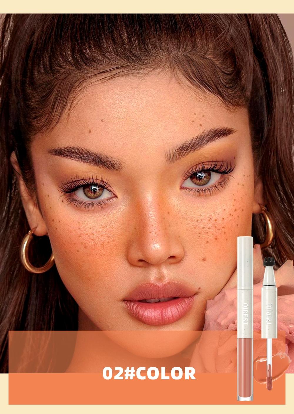 4 Shades Double Sided Freckle And Blush Makeup Pen With Smooth Application Natural Pigment Long Lasting Waterproof Sweatproof