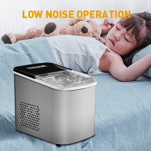 G E Profile Opal 1.0 Nugget Ice Maker| Countertop Pebble Ice Maker | Portable Ice Machine Makes up to 38 lbs of Ice Per Day | Stainless Steel home kitchen bar party Slow Masticating Cold Press Juicer ice basket Countertop Automatic Ice Cube