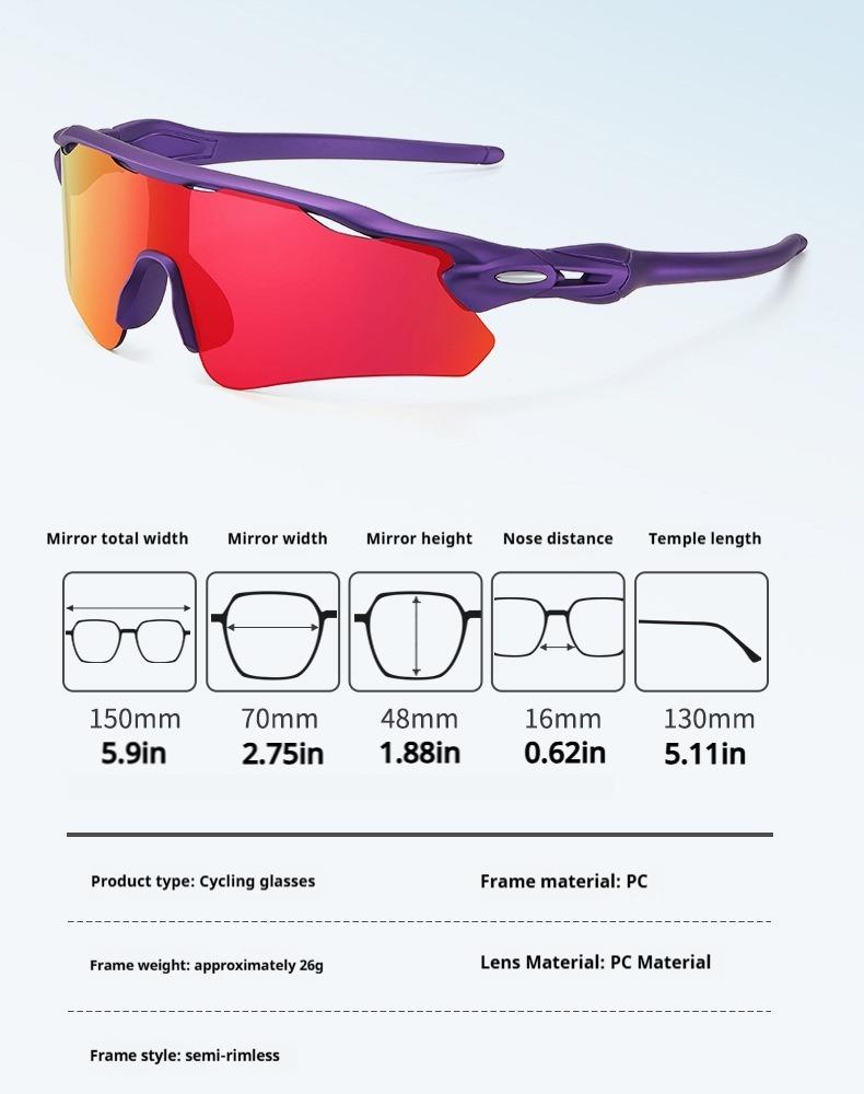 Professional Sports Sunglasses HD Cycling Windproof Glasses Outdoor UV Protection Sun Glasses Marathon Hiking Eyewear