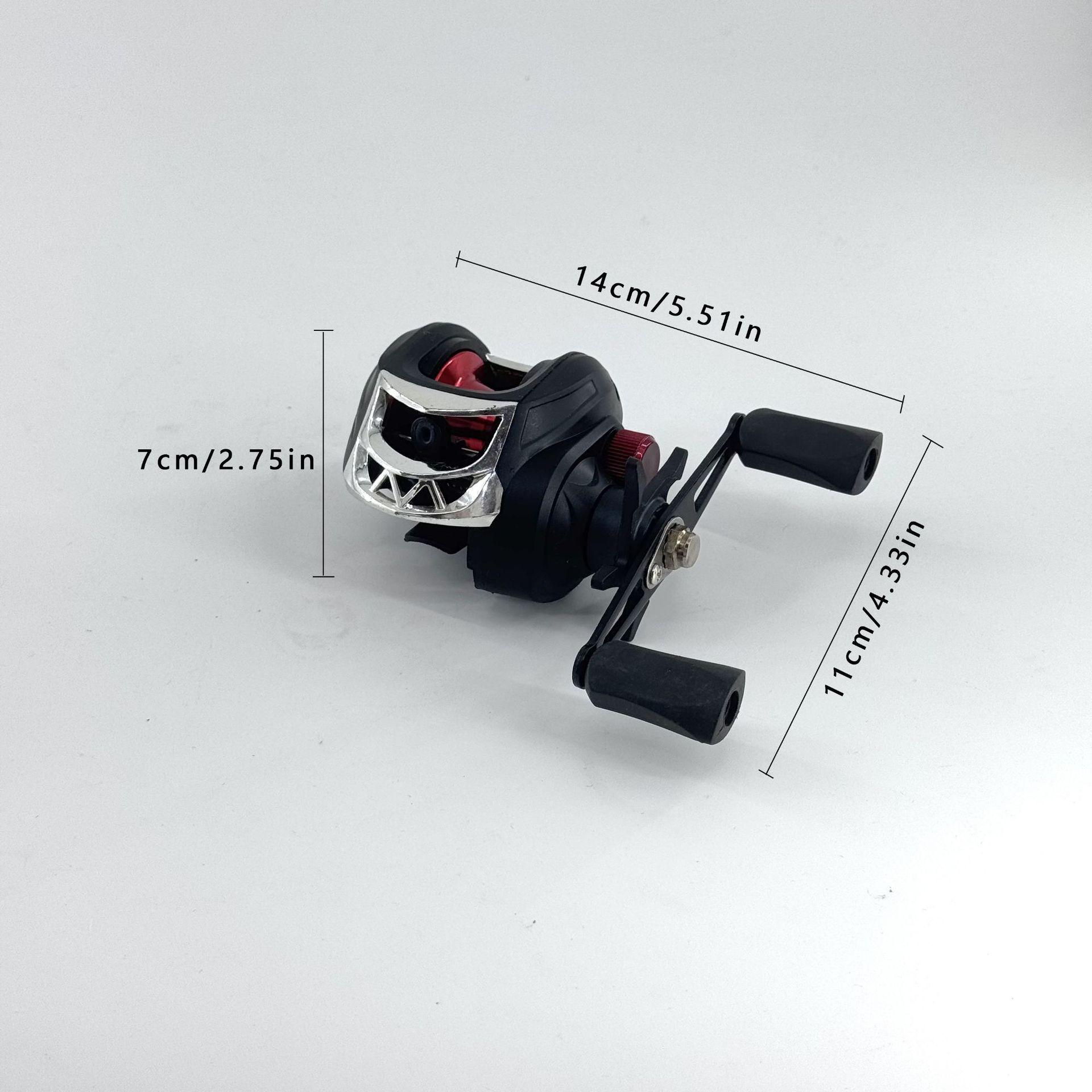 Double Brake Water Drop Reel, Anti-Explosion Line, 7.2 Gear Ratio, Long Cast Lure Reel, Left/right Hand Option, Beginner Lure Fishing Reel, Metal Line Cup, Tackle Supplies
