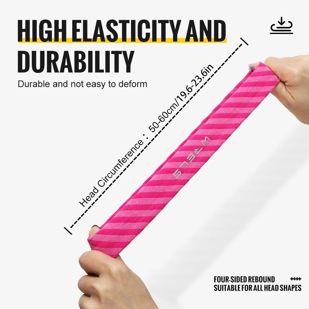 Wrels Outdoor Sports Cycling Headband, Men's Basketball Anti-Slip Headband, Hair Tie for Fitness Yoga, Sweat-Proof Headscarf