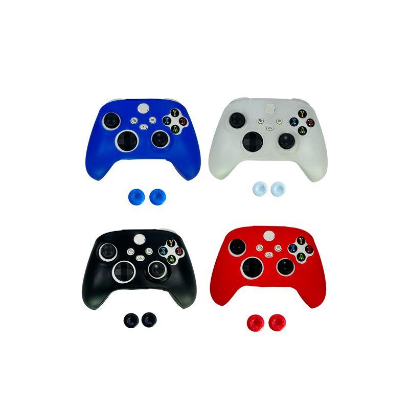 1PCS, XBOX series X controller silicone protective cover, suitable for XBOX controller, +2 button caps, non-slip and anti-fall, game handle accessories, Console Accessory, enhance the gaming experience
