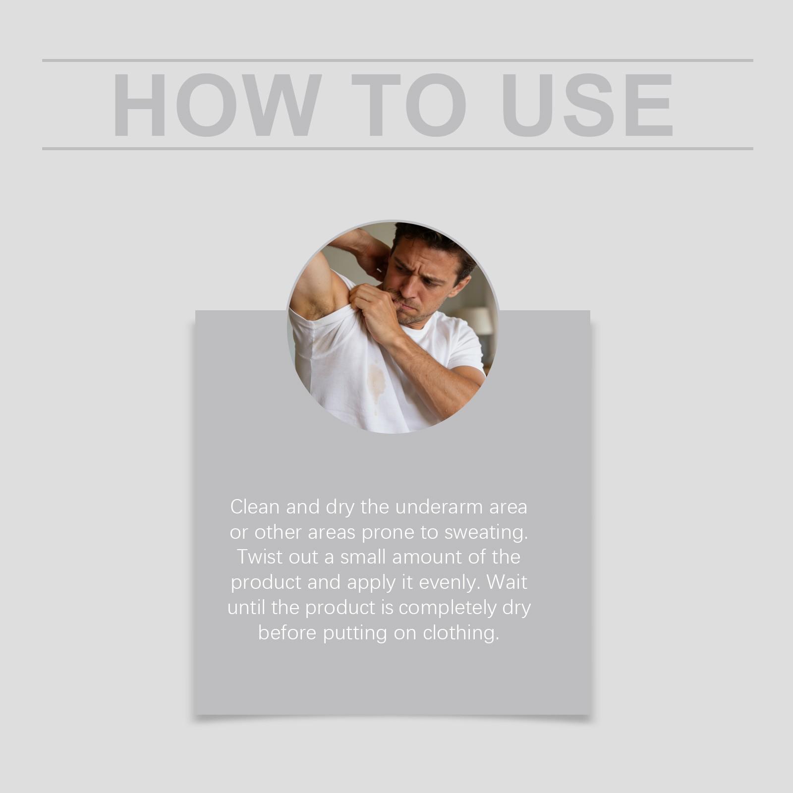 Ouhoe Men's Body Stick, Refreshing Non-Greasy Formula, Long-Lasting Fragrance, Gentle Skin Care, Ideal for Daily Use