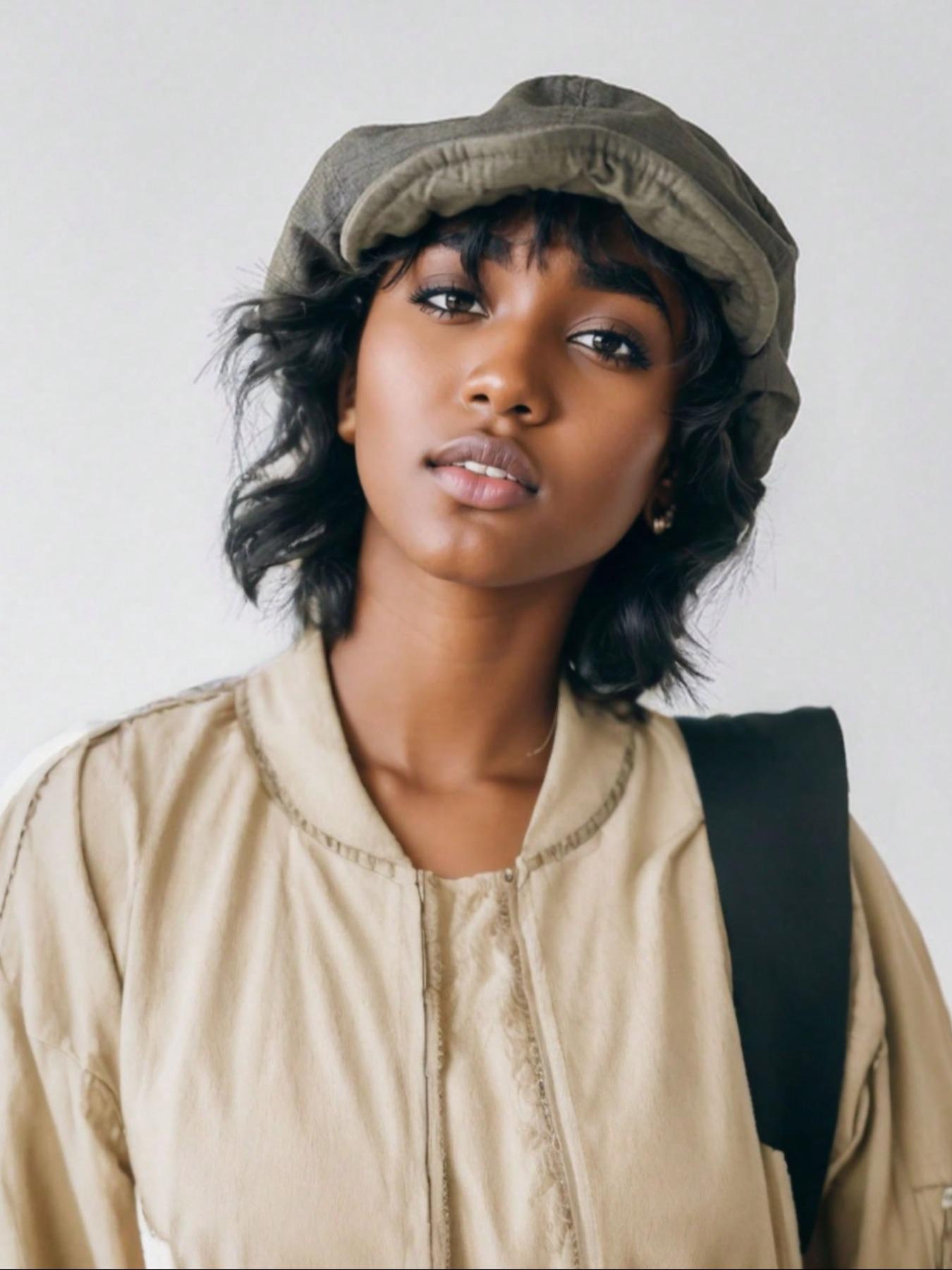 Retro Artistic Style Newsboy Cap, Large Size Slouchy Style Versatile Breathable Hat, Perfect for Spring, Adjustable Stylish Hat