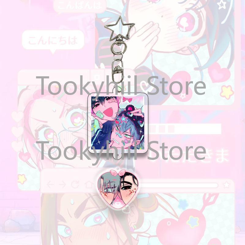 ‌ALIEN STAGE Star Keychain String Cartoon Couple Set Figure Luka Hyuna Keyring Pendant Image Exquisite Student Birthday Gift