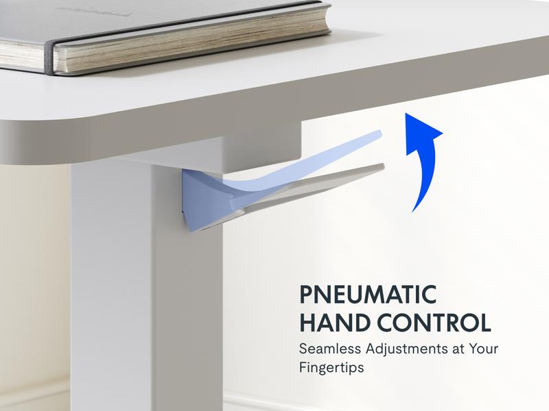 【TikTokShopBlackFriday】FLEXISPOT Mobile Adjustable Overbed Table, Bedside Standing Desk with Wheels, Rolling Laptop & Computer Cart, Portable Workstation for Home, Office, Bedroom, Hospital, Dorm, with Tiltable & Foldable Options