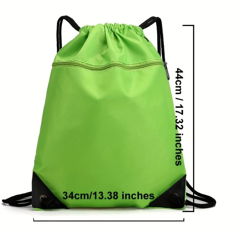 Unisex Drawstring Backpack, Large Capacity Gym Bag with Mesh Side Pockets, Adjustable Straps, Soft Shell Design, Ideal for Travel and Sports