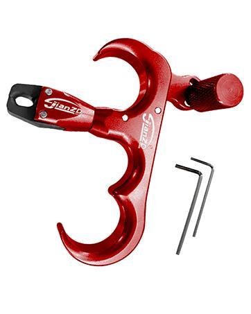 JianZD 3-Finger Thumb Bow Release, Adjustable Sensitivity & 360° Rotatable Head, Aluminum Alloy for Target Shooting,For Compound Bow Precision Archery Release Aids Three Finger Grip Alloy Construction Durable alloy material