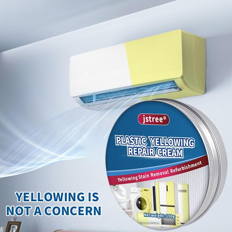 Jstree Plastic Removal Paste, Specifically Designed for Yellowing, Aging, and Discolored Plastics, 100g, Effective Cleaning Solution