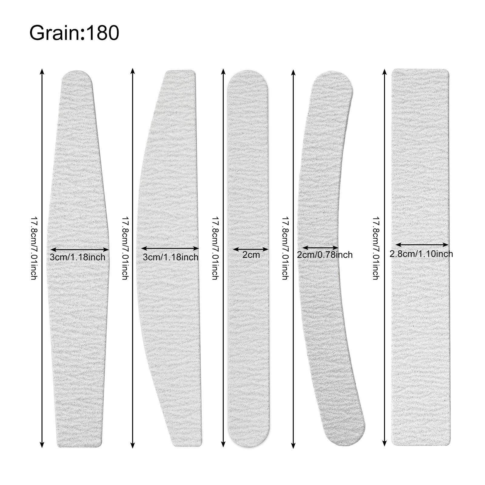 New replaceable sandpaper iron sheet set for nail salons with nail files, polishing strips, and shaping replacement set tech equipment