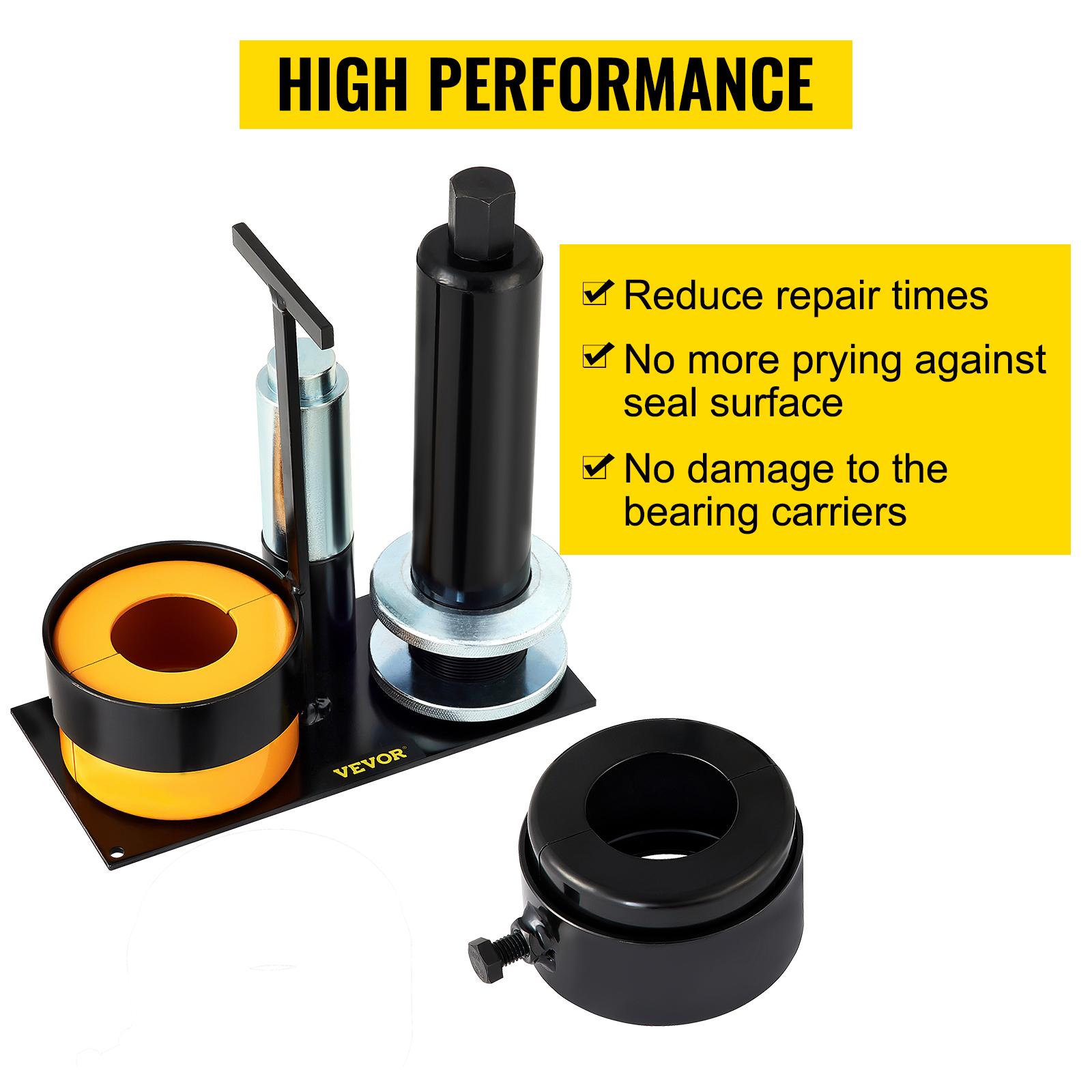 VEVOR Carrier Pinion Bearing Puller, Compatible with Dana 30, 40, 60, 70, Ford 9 Bearings, Pinion Puller Tool with 2 Clamshells, 45# Steel Clamshell Carrier Bearing Puller for Auto Repair