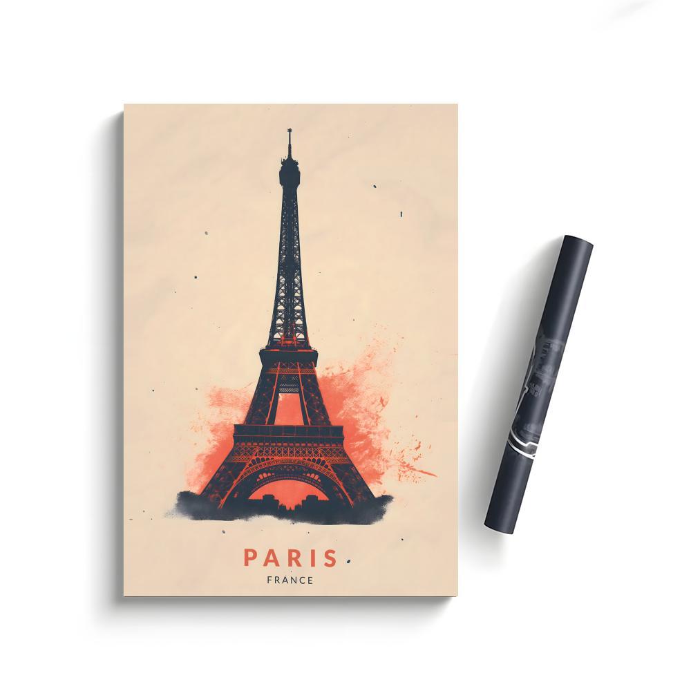 E-Eiffel Tower Poster Bedroom Home Decor Art Poster Perfect Gift for Family and Friends