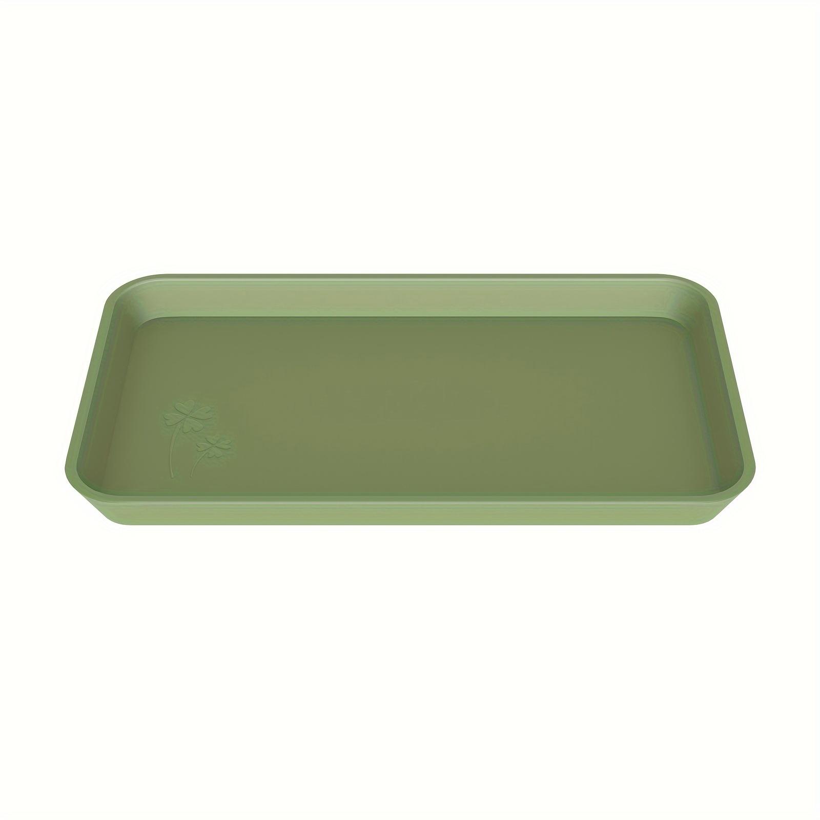 Bathroom Vanity Tray ,Silicone Bathroom Trays for Counter, Perfume Key Trinket Ring Tray, Decor Soap Dispenser Countertop Tray for Kitchen Sink Organization,Countertop and Vanity Tray,Shatterproof Kitchen and Bathroom Trays , Perfume Key Tray