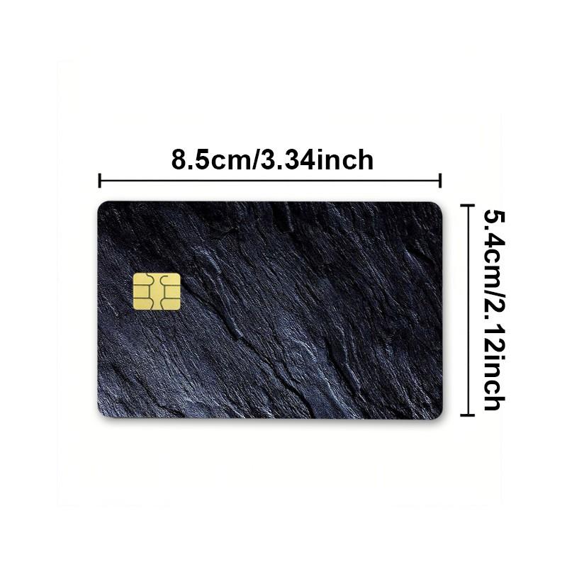 Ultra-Thin Waterproof Scratch-Resistant Credit Card Sticker, Customizable Bank Card Decal, Durable Adult Stickers, Marble Pattern Design